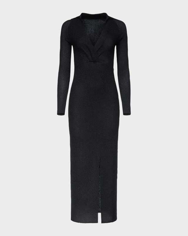 x Henry Zankov Castella Shimmer Knit Column Maxi Dress